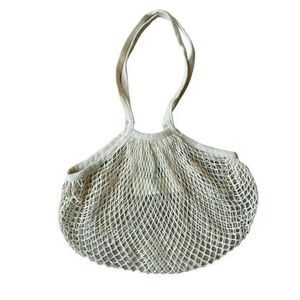Adidas Reusable Eco Cotton Mesh Bohemian Coastal Vintage Rare Grocery Bag with z